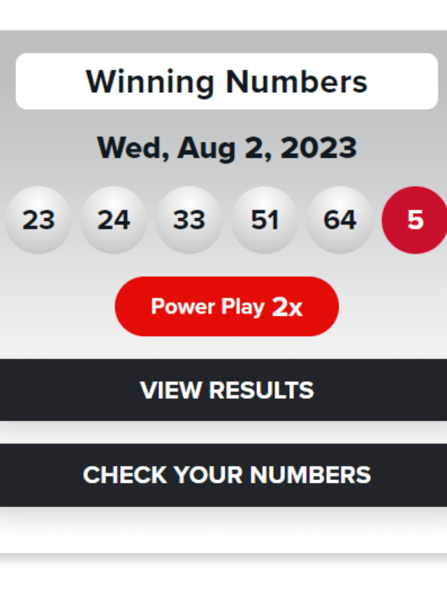 Powerball winning numbers  Aug 2, 2023: